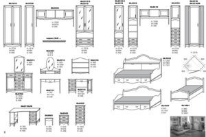 Схема фасадной части мебели 